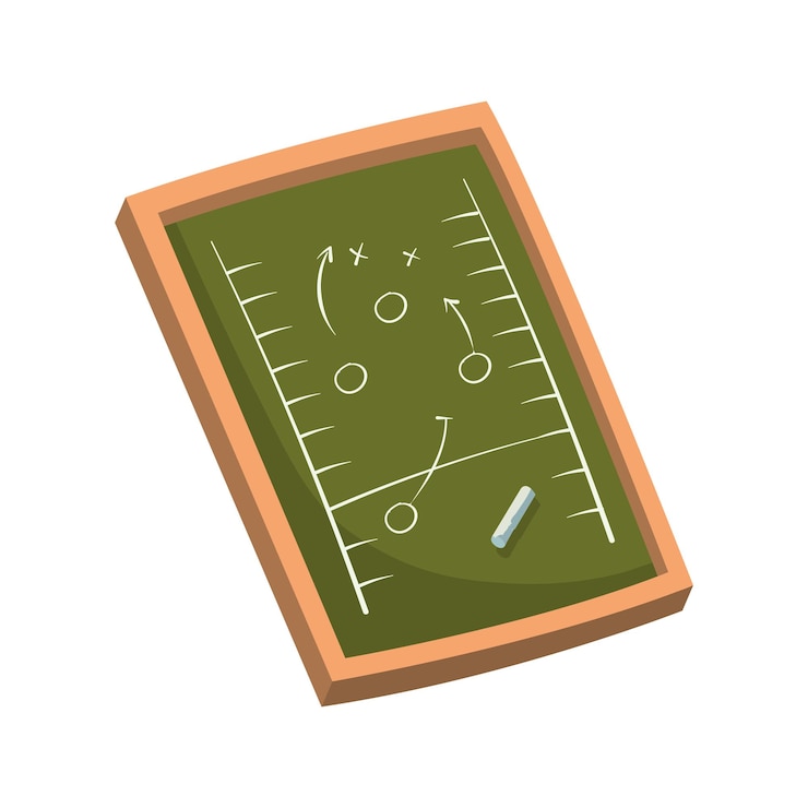 Free Vector american football strategy icon isolated