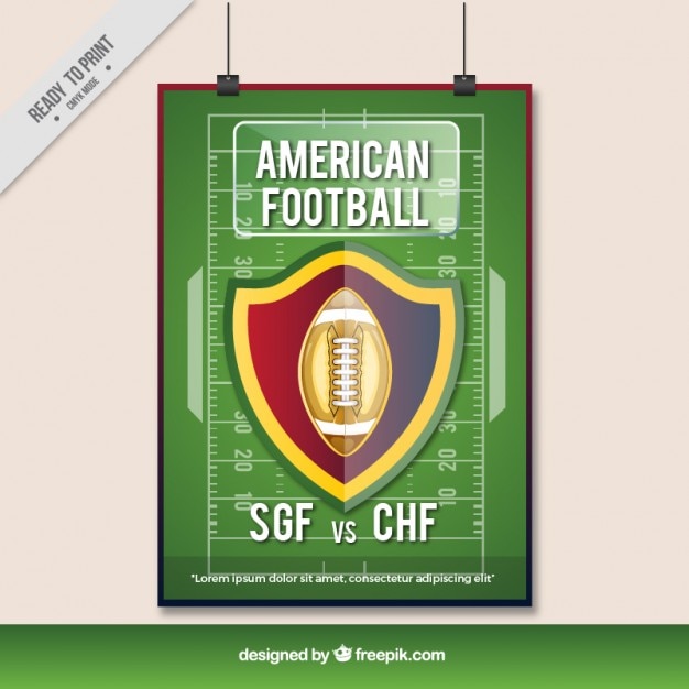 Free Vector american football template