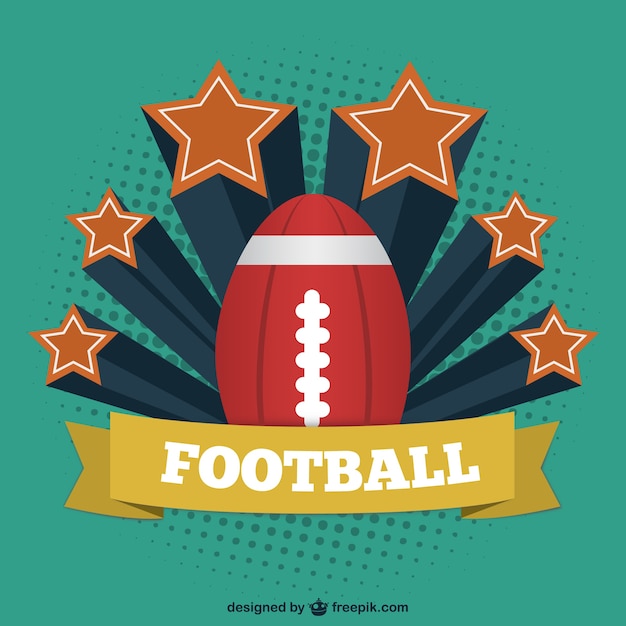 American football vintage template 