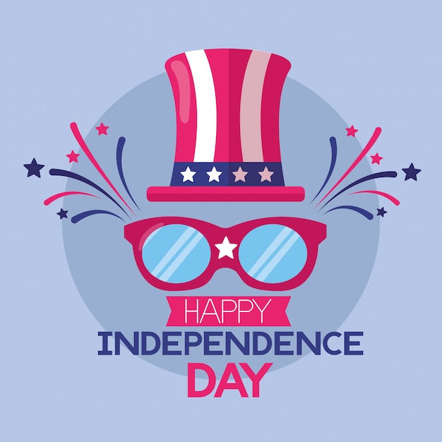 Free vector american happy independence day