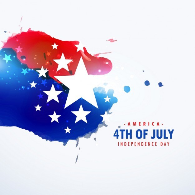 Американский праздник 4 июля фоне