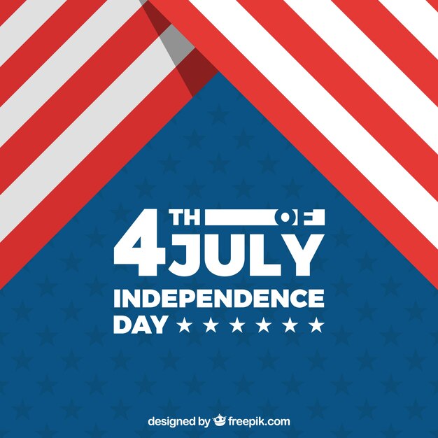 Американский день независимости с плоским дизайном