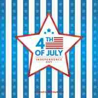 Free vector american independence day with star