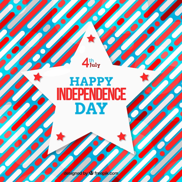 Free vector american independence day with stars