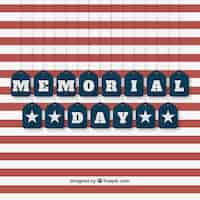 Free vector american memorial day background