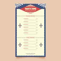 Free vector american retro style template design