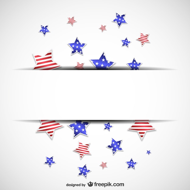 Free vector american stars