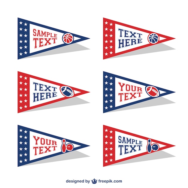 Free vector american stickers set