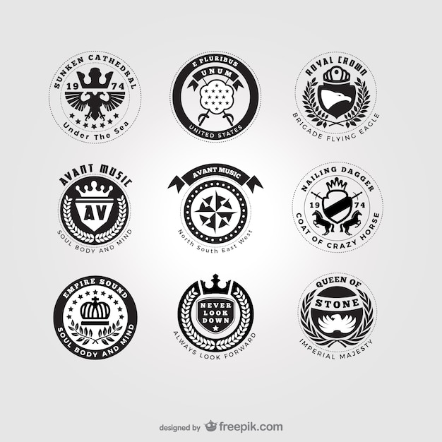 American style logos pack