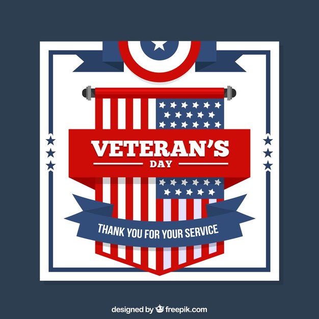 American veteran's day card