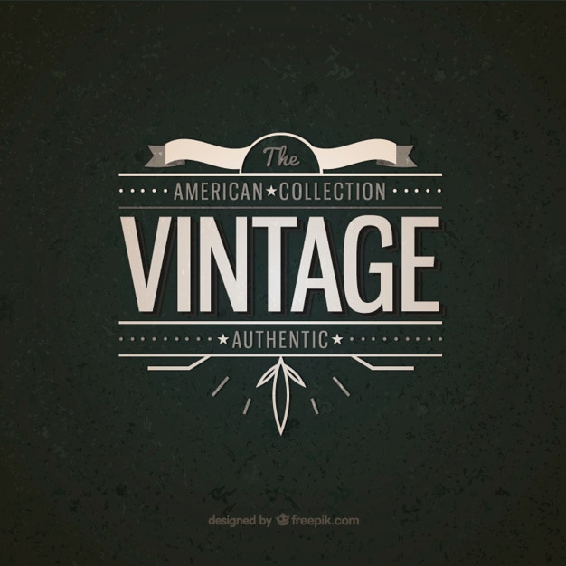 Free Vector american vintage badge