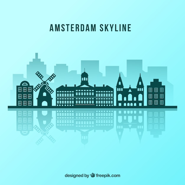 Amsterdam skyline design