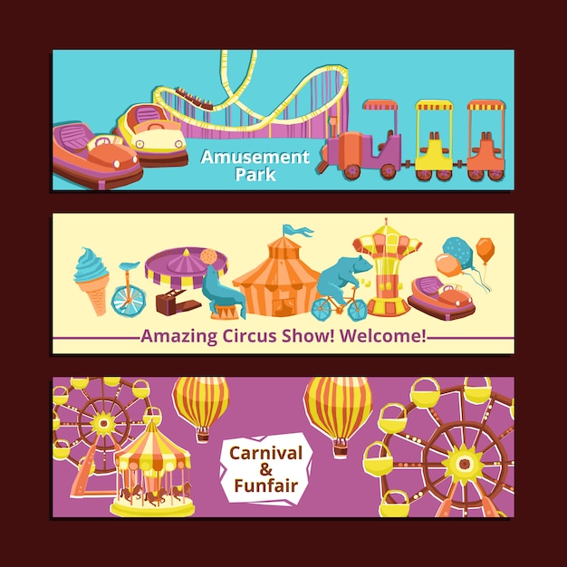 Amusement Park Banners