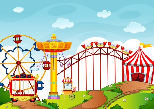 無料の 遊園地 ベクター 1 000 Ai画像 Epsフォーマット