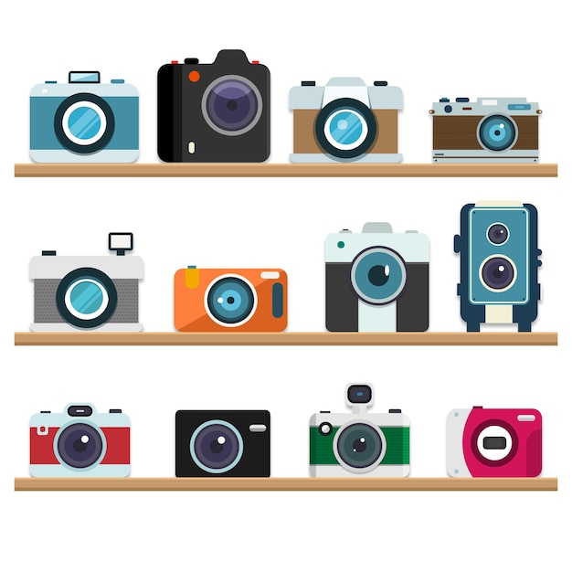 Analog retro cameras