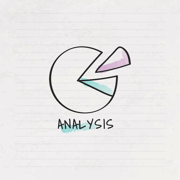 Analysis creative doodle design vector