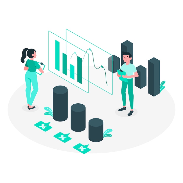 Free Vector analytics concept illustration
