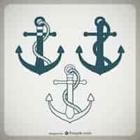 Free vector anchor designs pack