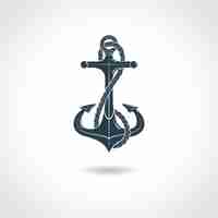 Free vector anchor silhouette isolated object