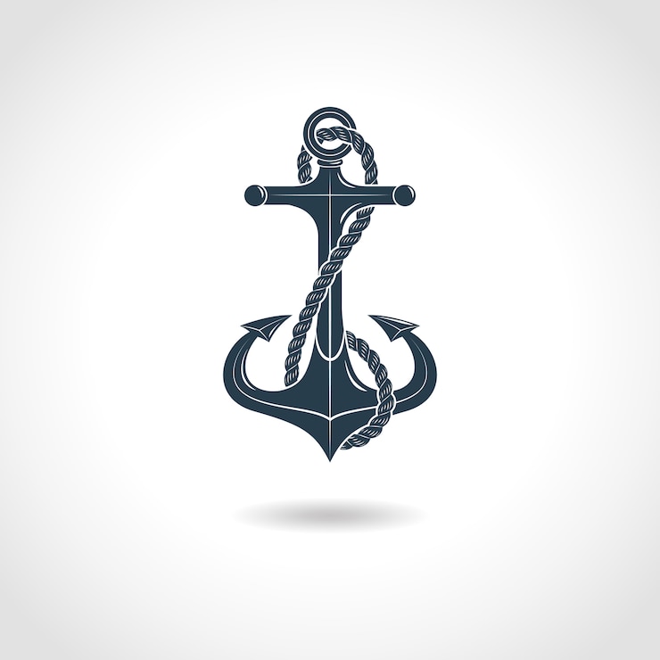 Free Vector anchor silhouette isolated object