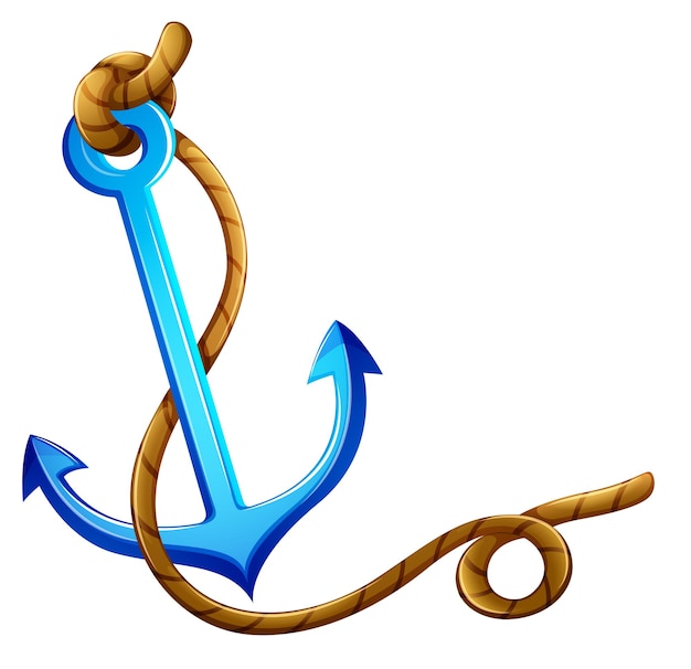 An anchor with a rope