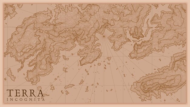 古代の抽象的な地球救済古い地図