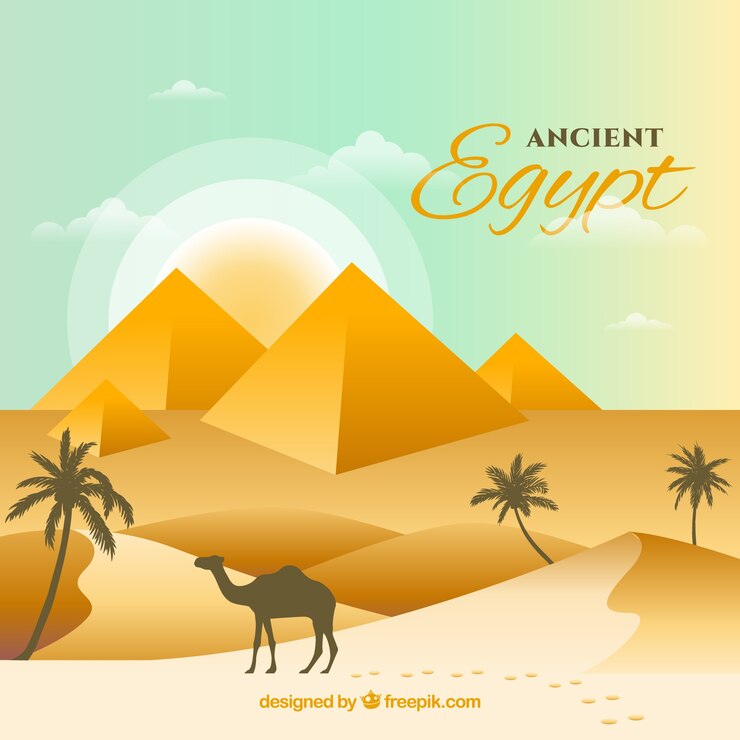 Free Vector ancient egypt composition with flat design