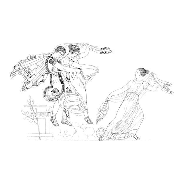 Бесплатное векторное изображение Иллюстрация древней греции
