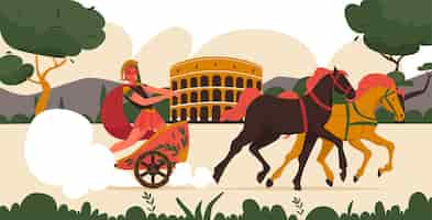 Free vector ancient roman illustration