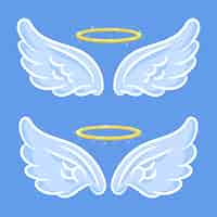 Free vector angel halo element collection