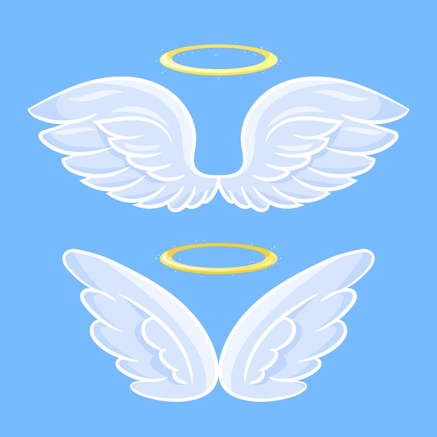 Free vector angel halo element collection