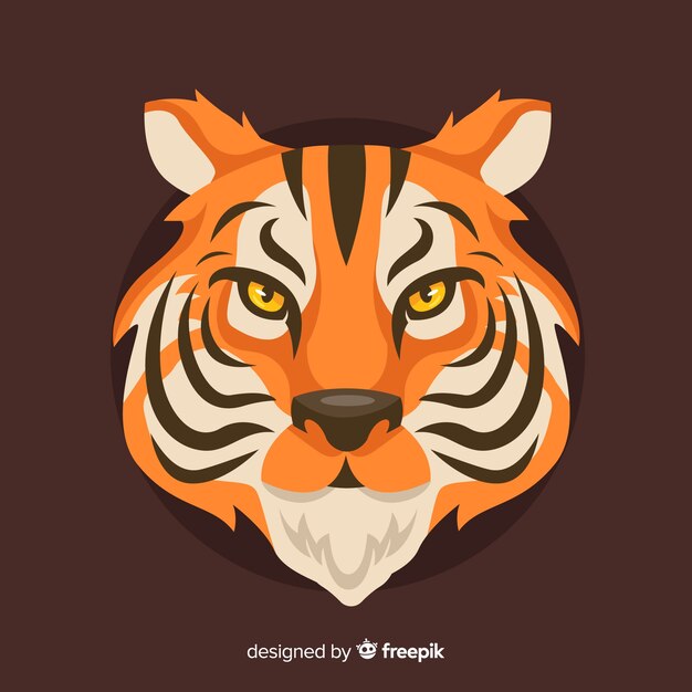 Angry tiger background