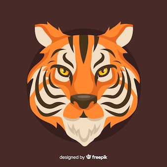 Angry tiger background