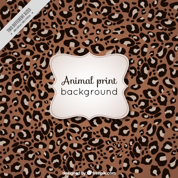 Free Vector animal background of leopard