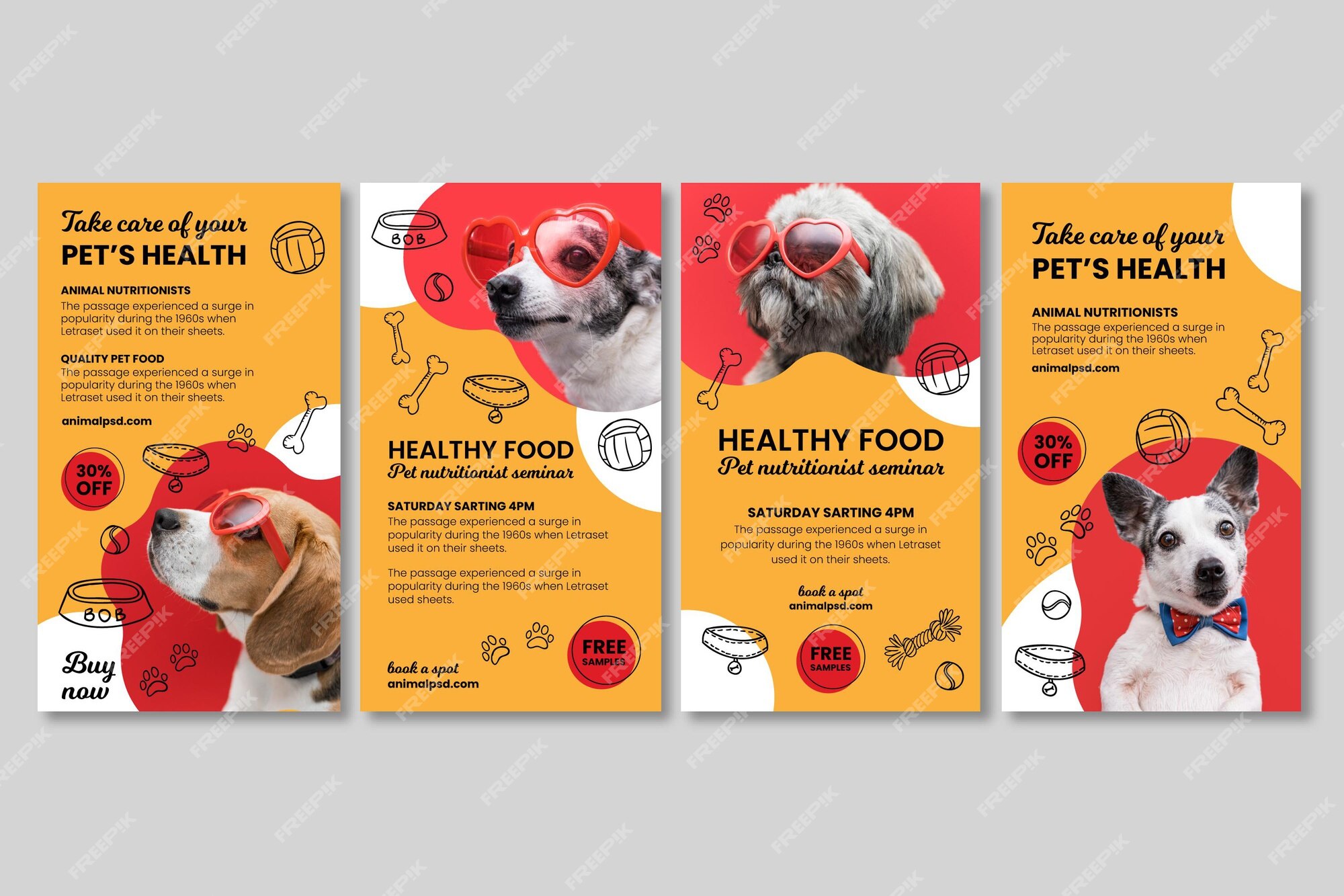 Free Vector | Animal food instagram stories Free Vector | Animal food instagram stories