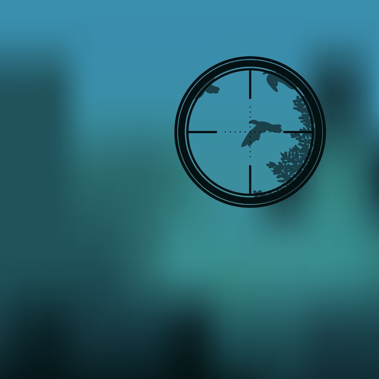 Free Vector animal hunting template