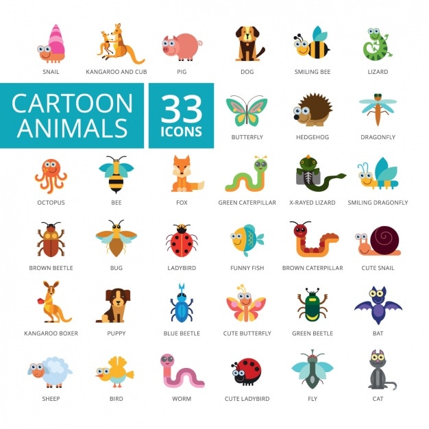 Animal icons collection