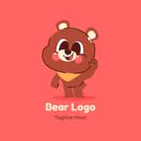 無料ベクター 動物のロゴのデザインテンプレート