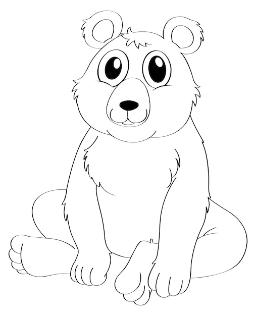 Free Vector  Cute cat family coloring page