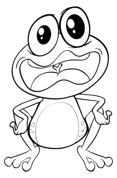 Free vector animal outline for crazy frog