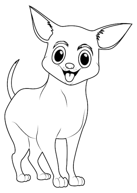 Free vector animal outline for little chiwawa dog