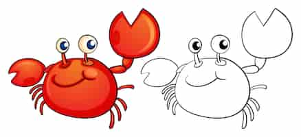 Free vector animal outline for little crab