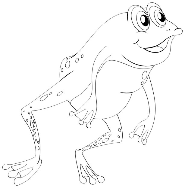 Animal outline for little frog