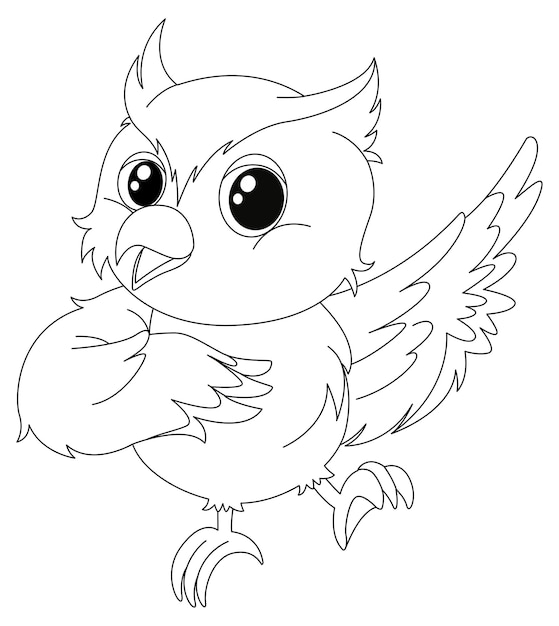 Animal outline for owl