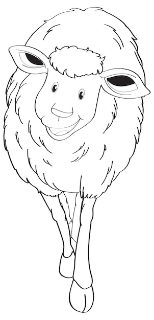 Free vector animal outline for sheep