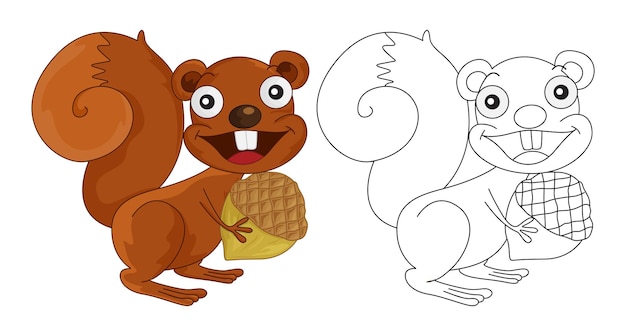 Animal outline for squirrel