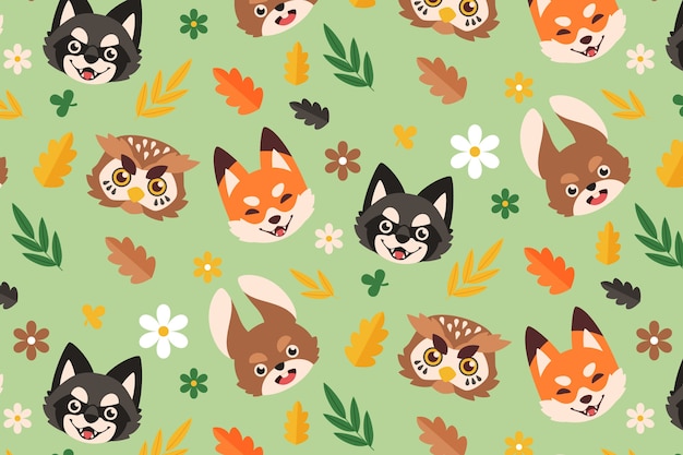 Animal pattern template