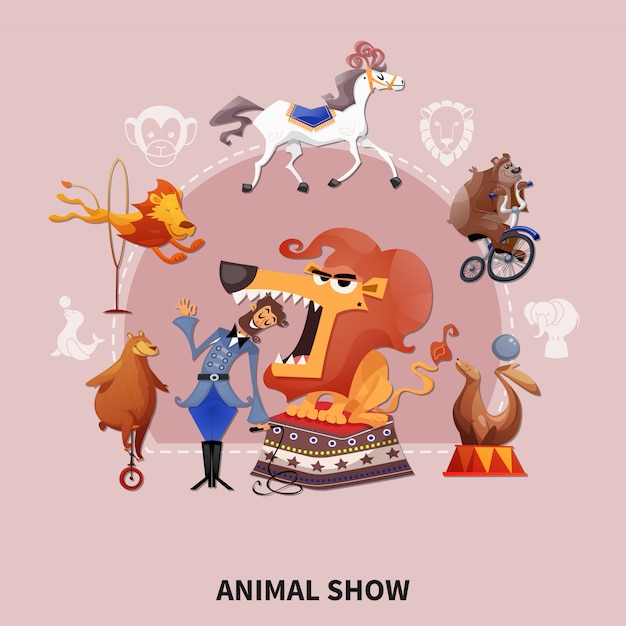 Animal show illustration
