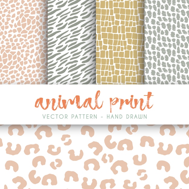 Animal stains pattern collection