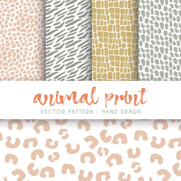 Animal stains pattern collection